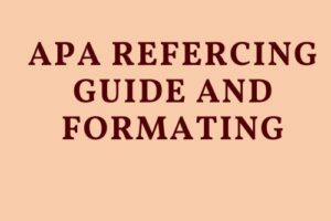 APA Referencing Style