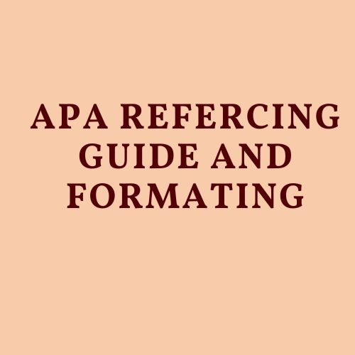 APA Referencing Style